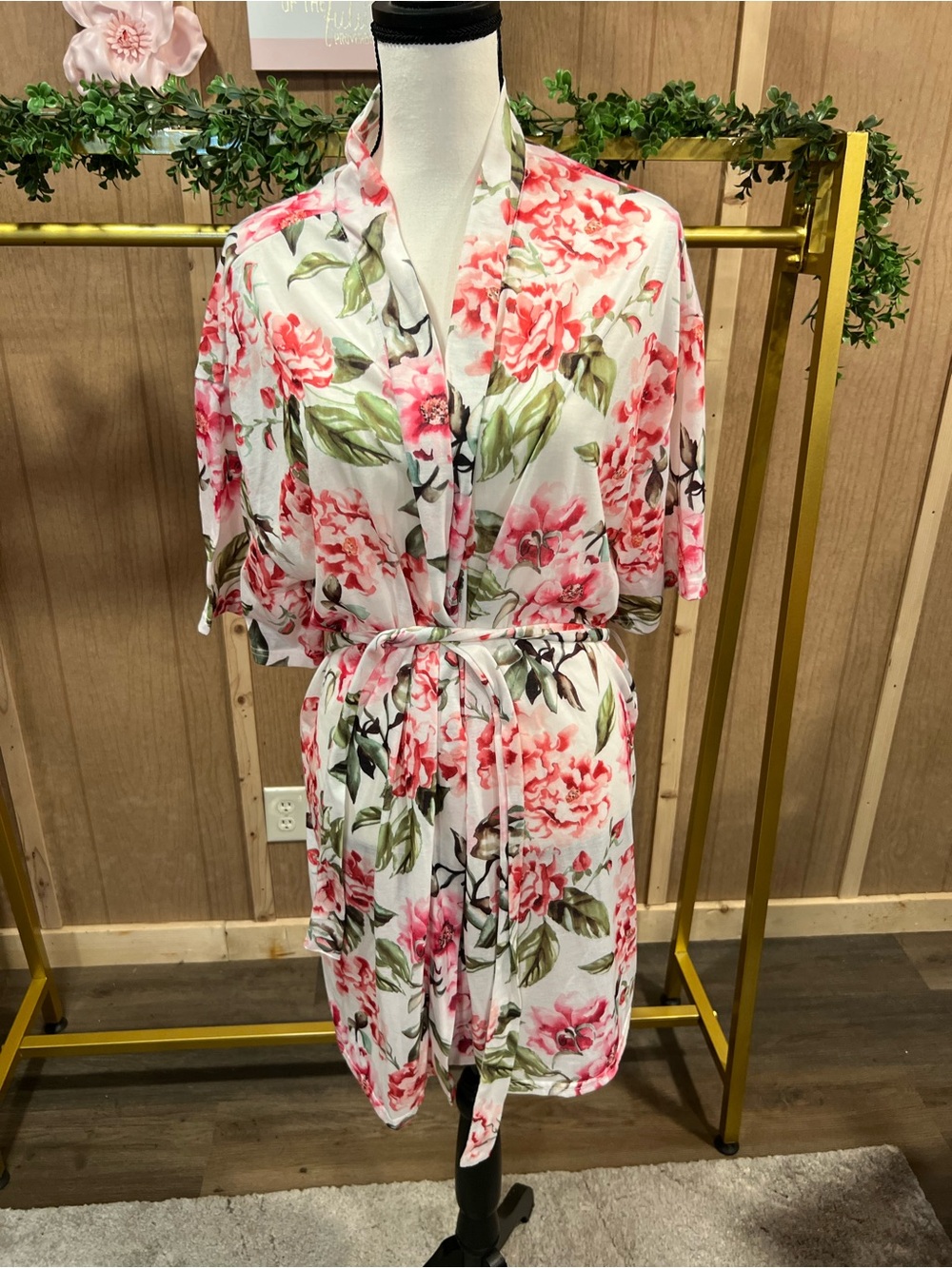 Floral robe